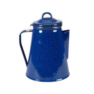 Blue Enamel Coffee Pot 8 cup