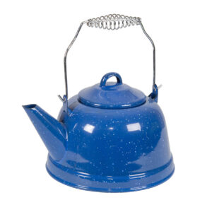 Blue Enamel Tea Kettle 3qt
