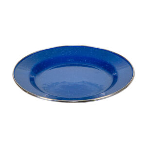 Blue Enamel Dinner Plate
