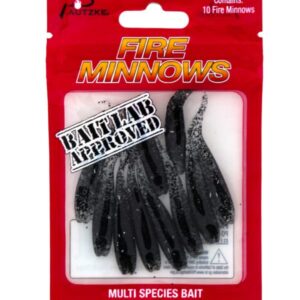 Fire Minnow Black, 10ct