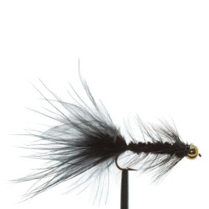 Flies Bugger Black BH Sz8