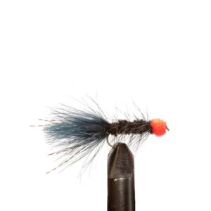 Flies Bugger Blk LeechFlame Sz10
