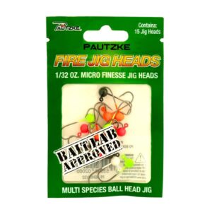 Fire Jig Heads 1/32, 15ct, asst colors