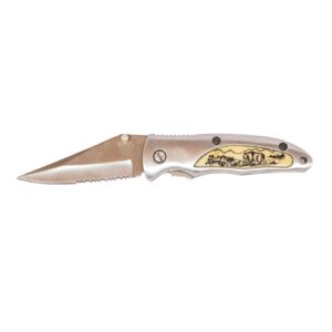 Knife, 4" Scrim Knife W/Grizzly Bear Insert