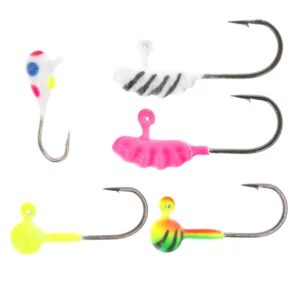 Five Pack Tungsten Micro Ice jigs